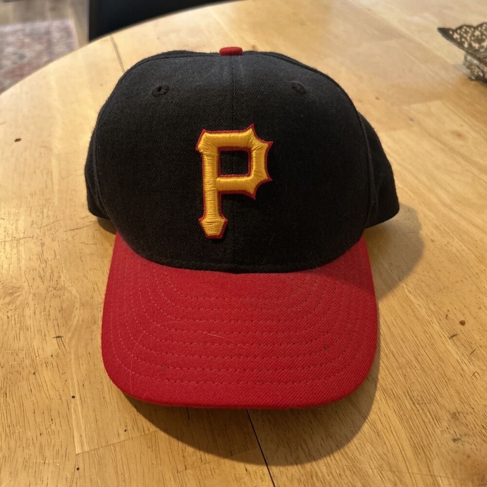 Vintage New Era Pro Model Pittsburgh Pirates Baseball Fitted Hat Size 7 1/8